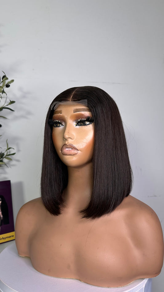 10 inches SDD Vietnamese bone straight, 240g density with 2by6 closure( Kimkay). 100% human hair. Coffee brown.
