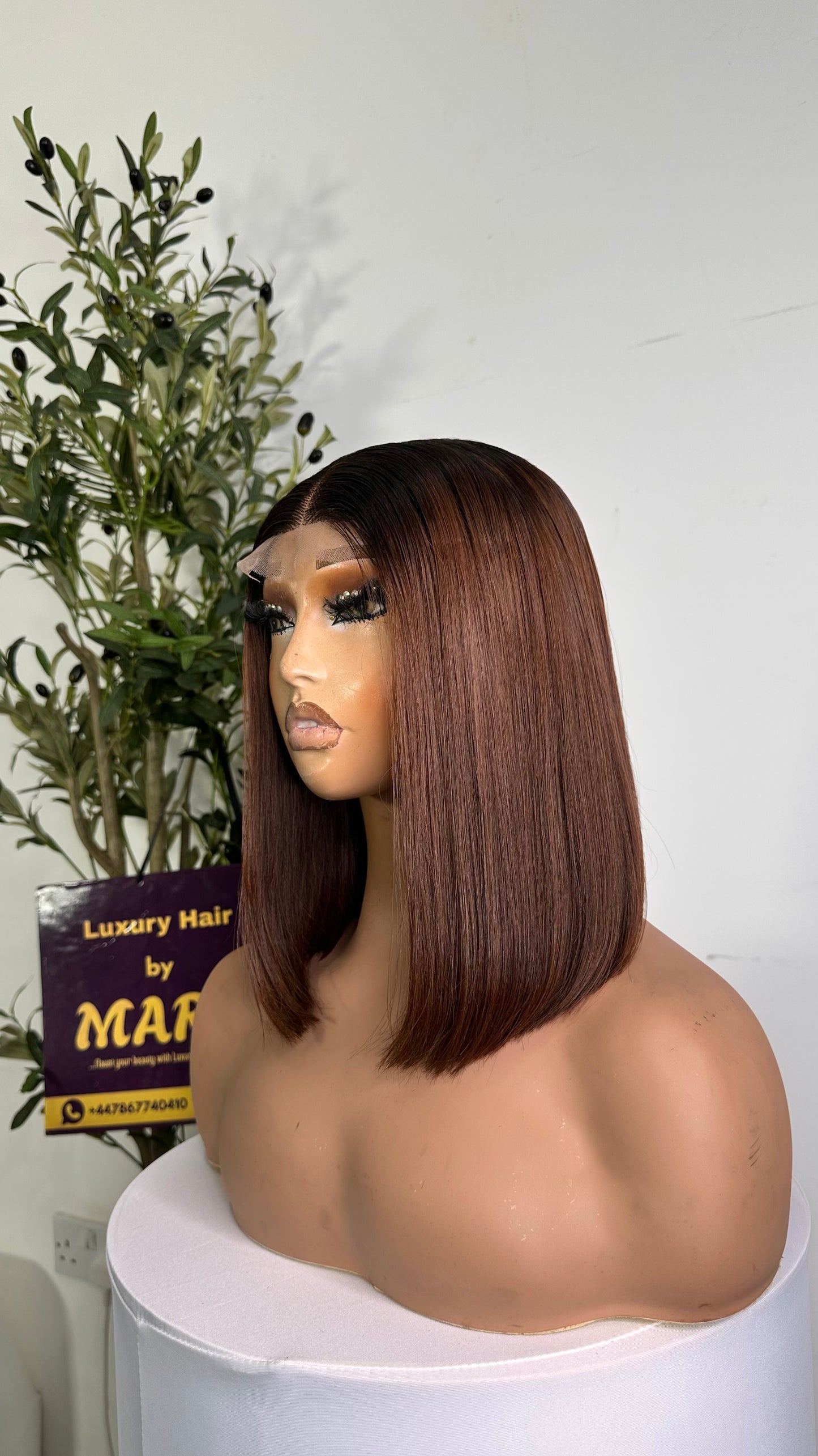 10 inches SDD Vietnamese bone straight, 240g density with 2by6 closure. 100% human hair. Brown sugar dark root.