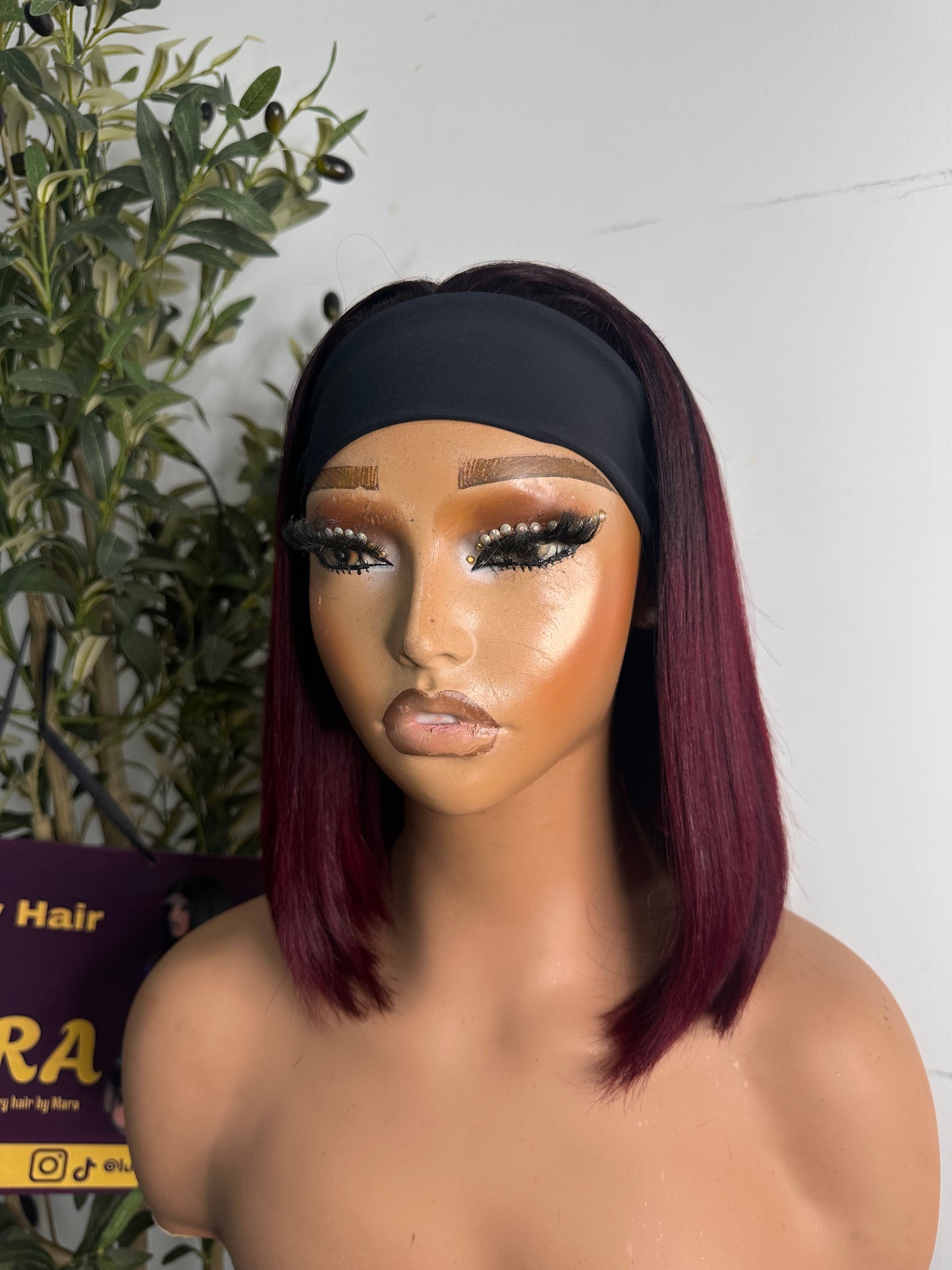12 inches SDD band wig, perfect for everyday wear, wear and go wig, permanent bounce. Light brown.