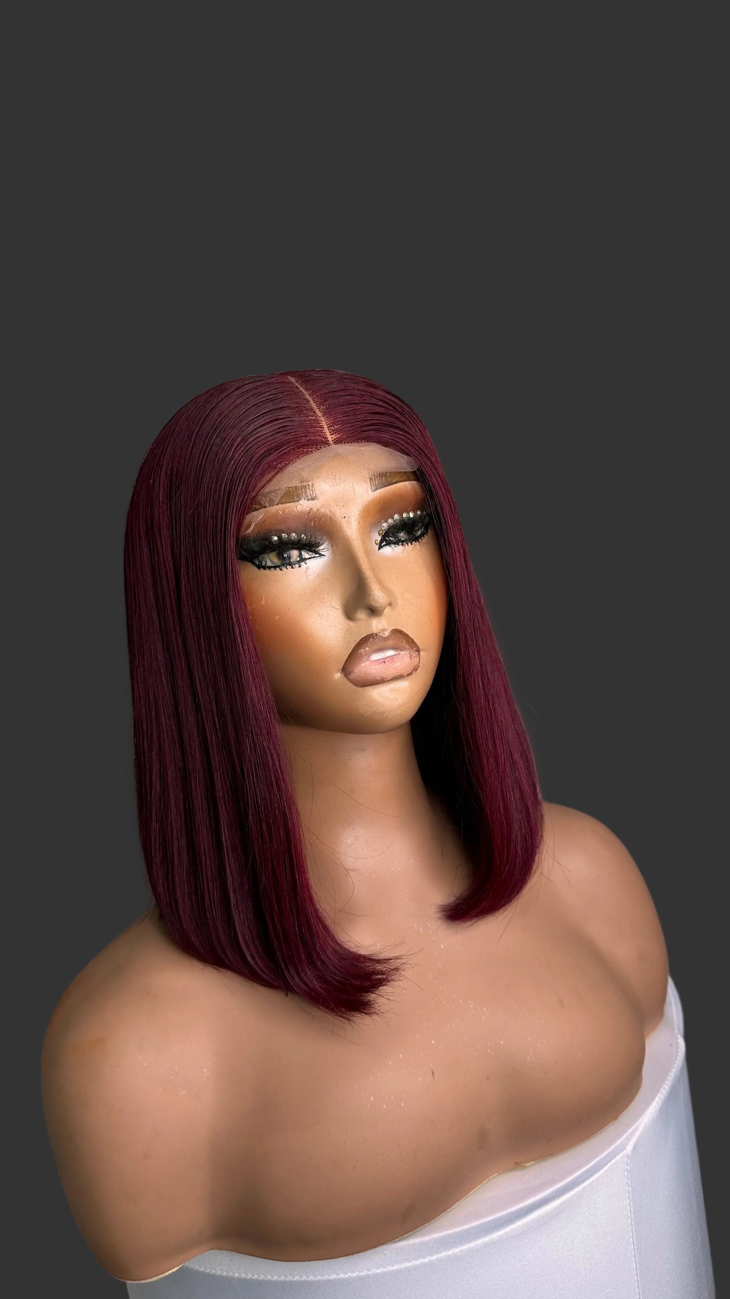 10 inches SDD Vietnamese bone straight, 240g density with 2by6 closure. 100% human hair. Wine Velvet