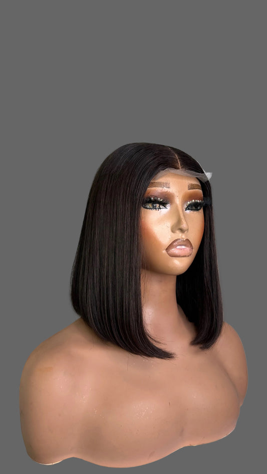 10 inches SDD Vietnamese bone straight, 240g density with 2by6 closure( Kimkay). 100% human hair.  Coffee brown.