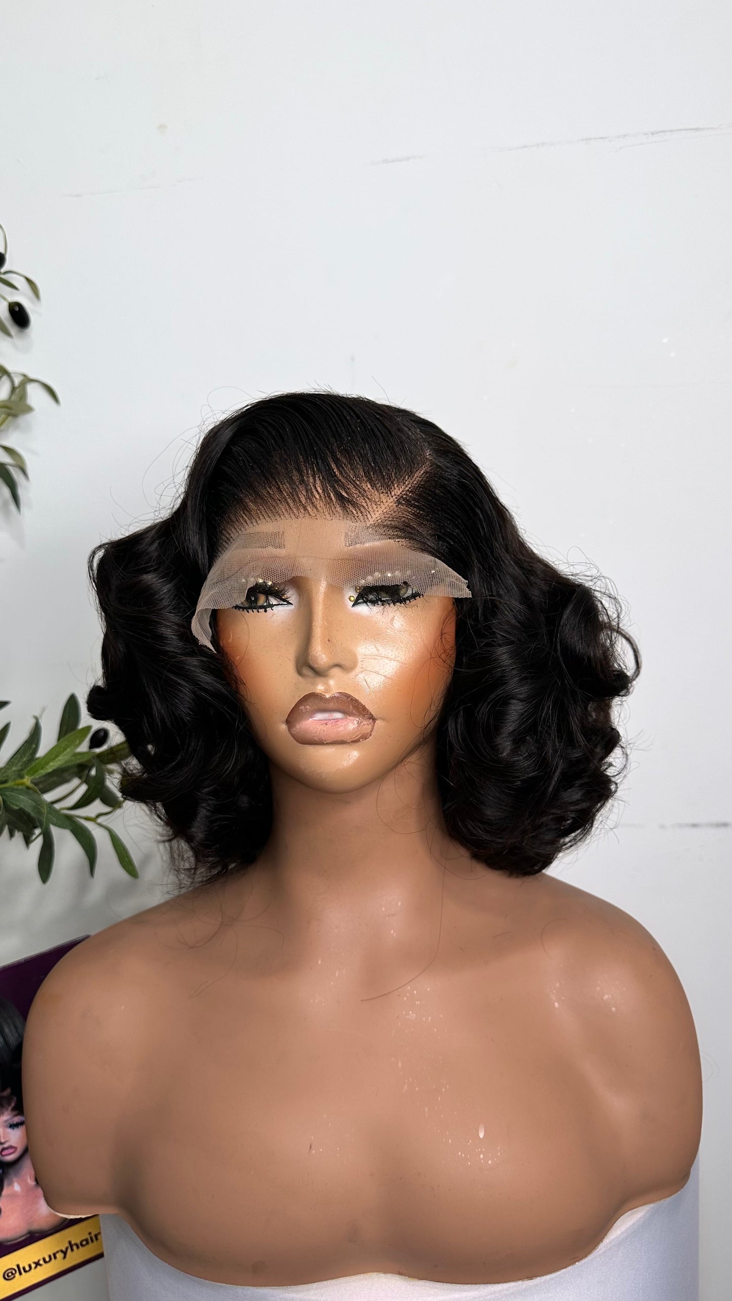 10 inches SDD bouncy unit, natural colour , bundle bouncy. With 5by5 glueless closure.