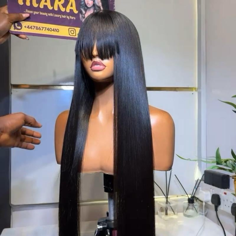30 inches SDD fringe bone straight wig. 