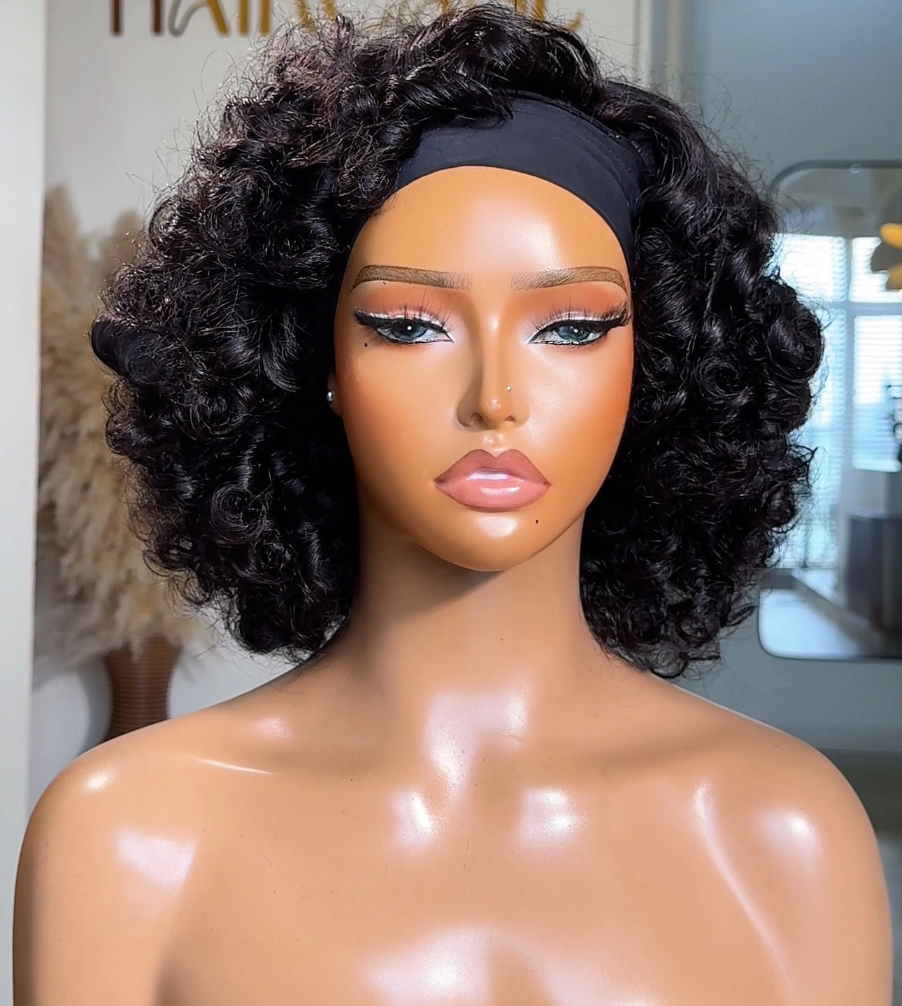 Headband wig, everyday wig, wear and go wig.
