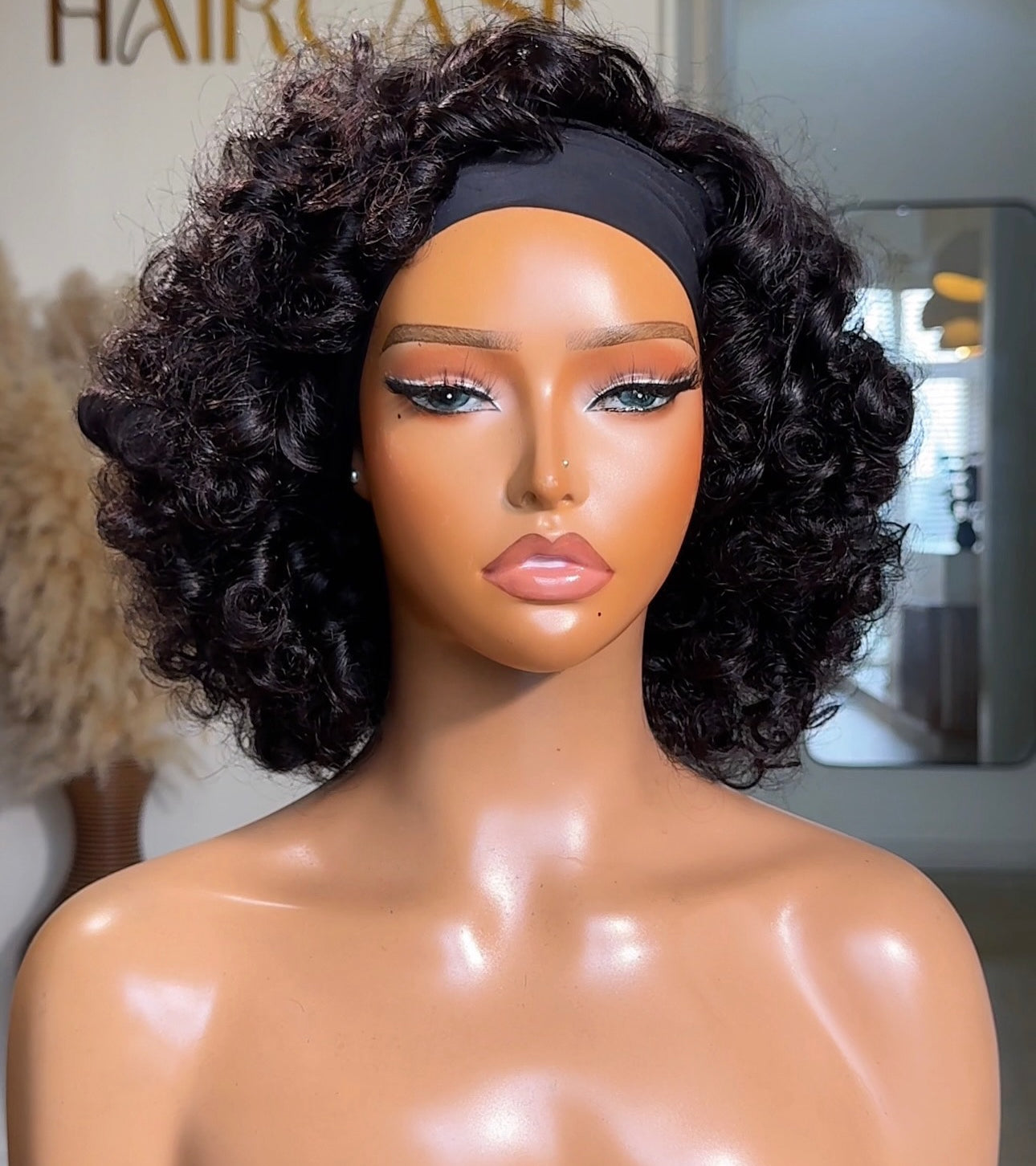 Headband wig, everyday wig, wear and go wig.