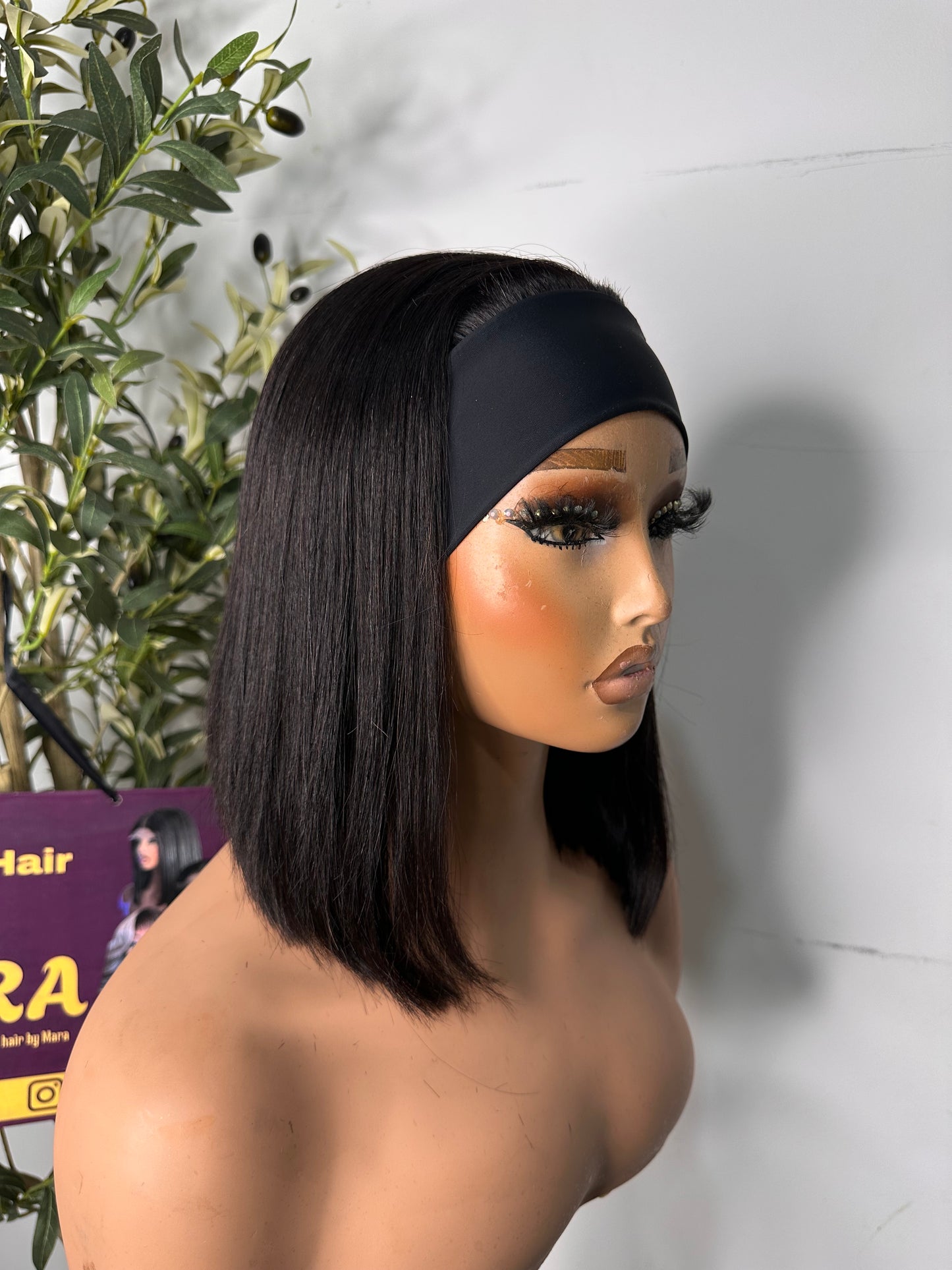 12 inches SDD band wig, perfect for everyday wear, wear and go wig, permanent bounce. Light brown.