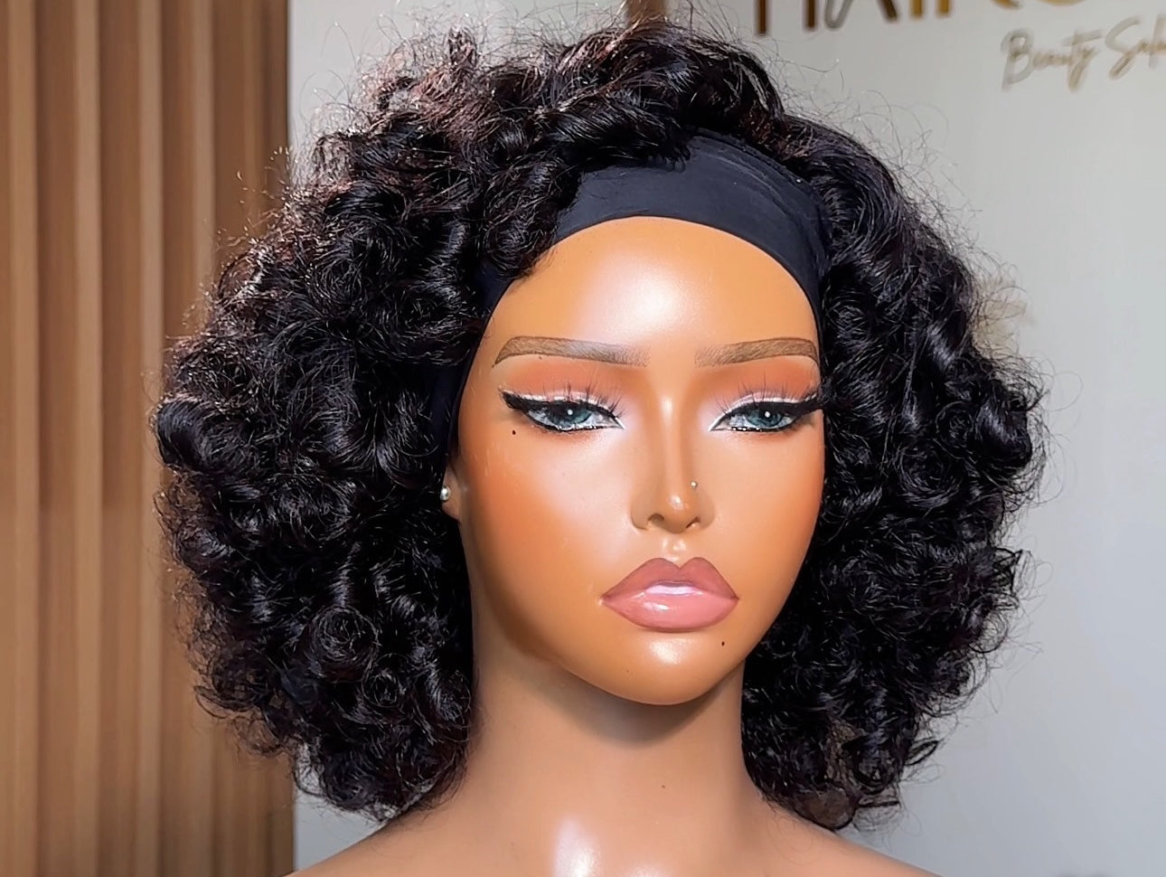 Headband wig, everyday wig, wear and go wig.