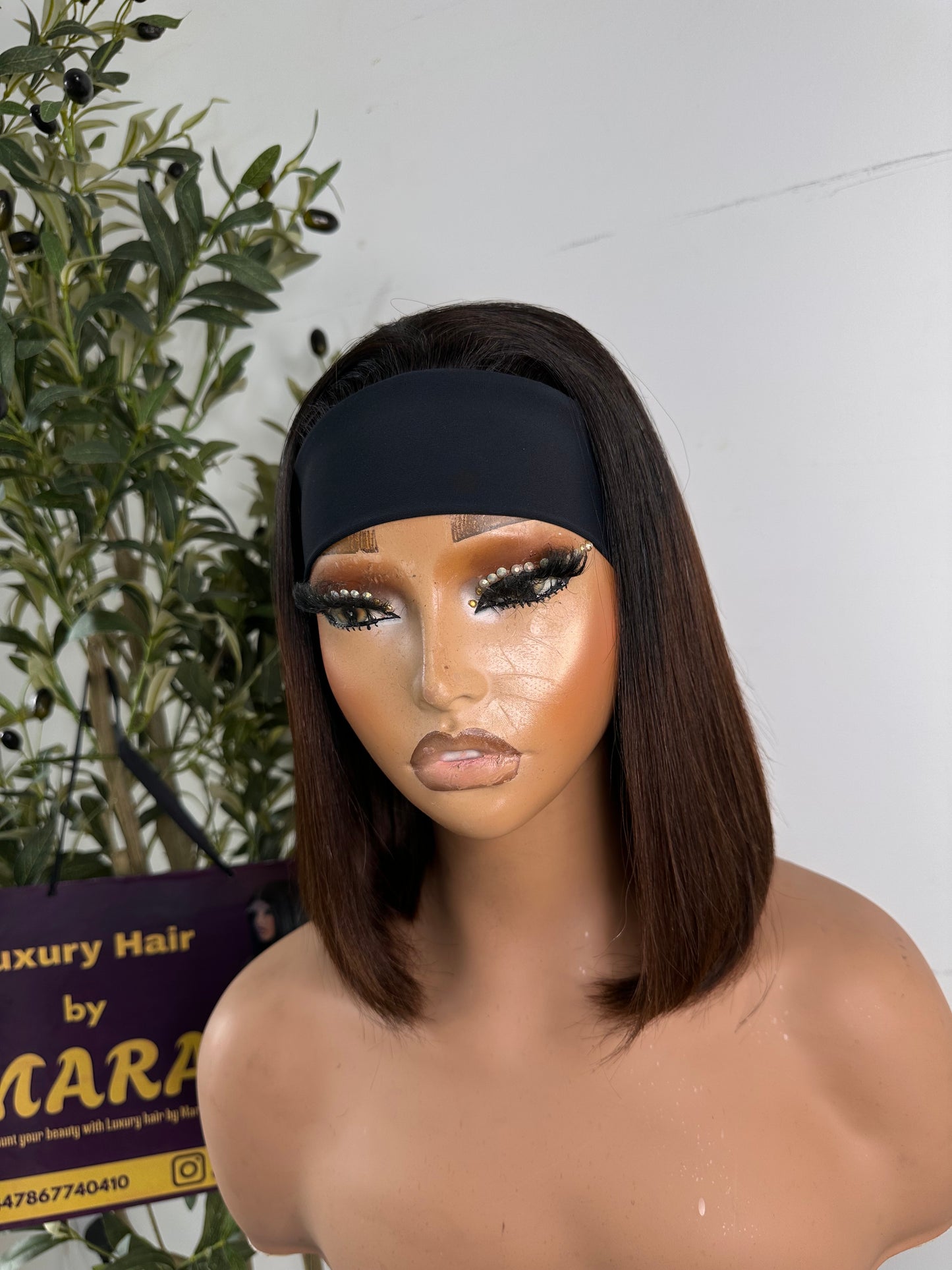 12 inches SDD band wig, perfect for everyday wear, wear and go wig, permanent bounce. Light brown.