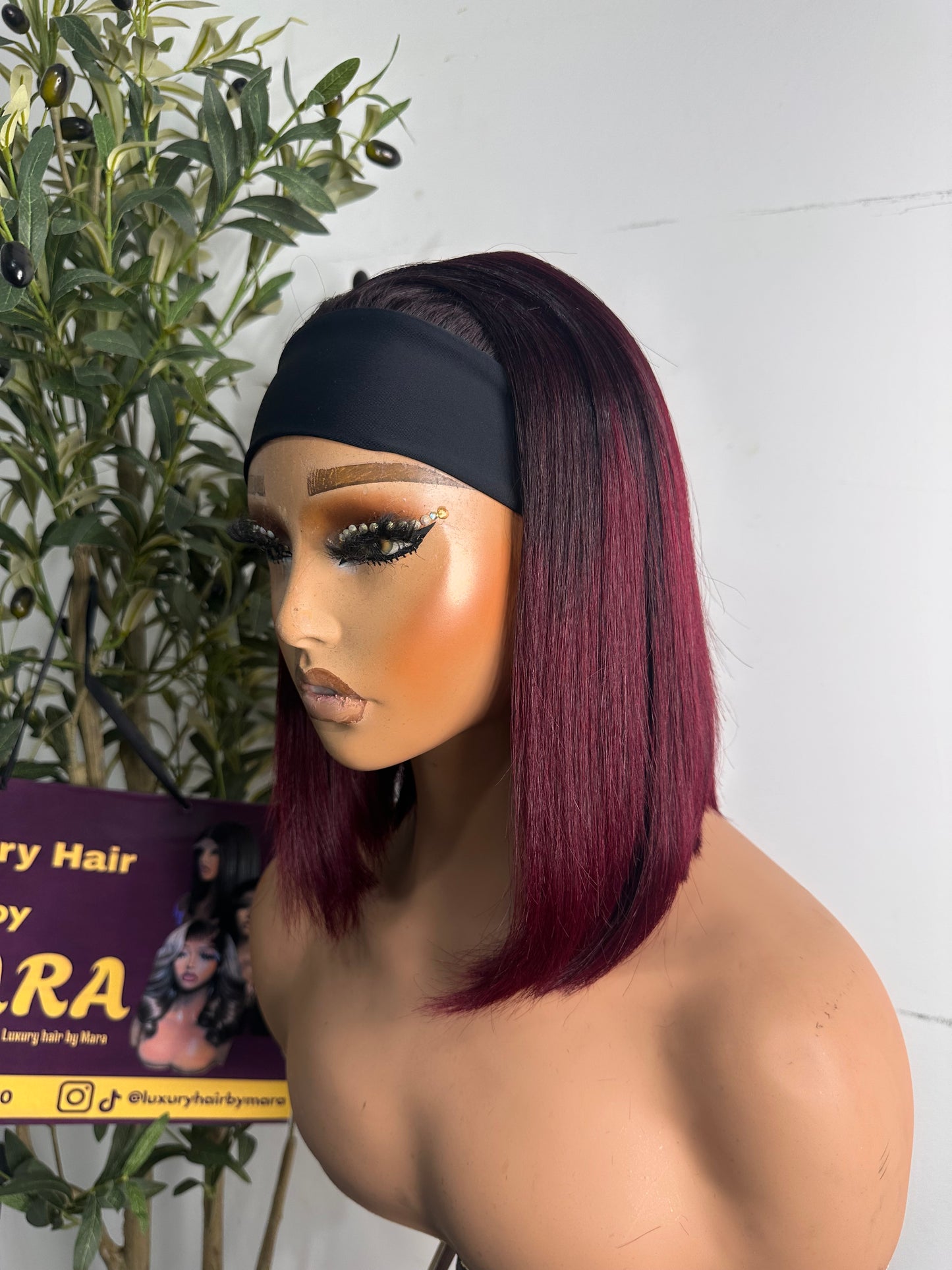 12 inches SDD band wig, perfect for everyday wear, wear and go wig, permanent bounce. Light brown.
