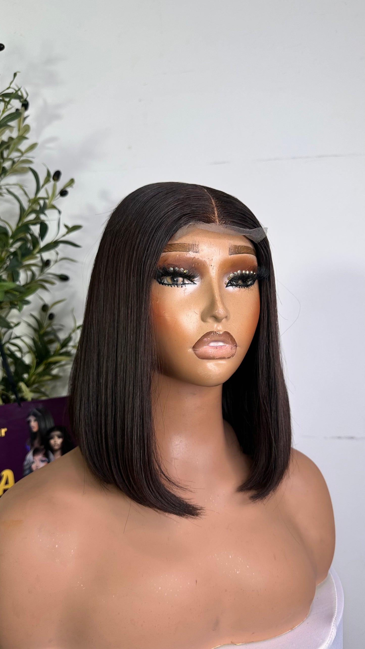 10 inches SDD Vietnamese bone straight, 240g density with 2by6 closure( Kimkay). 100% human hair.  Coffee brown.