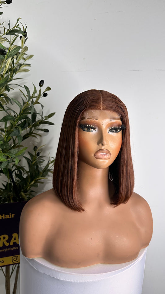 10 inches SDD Vietnamese bone straight, 240g density with 2by6 closure. 100% human hair. Hot chocolate