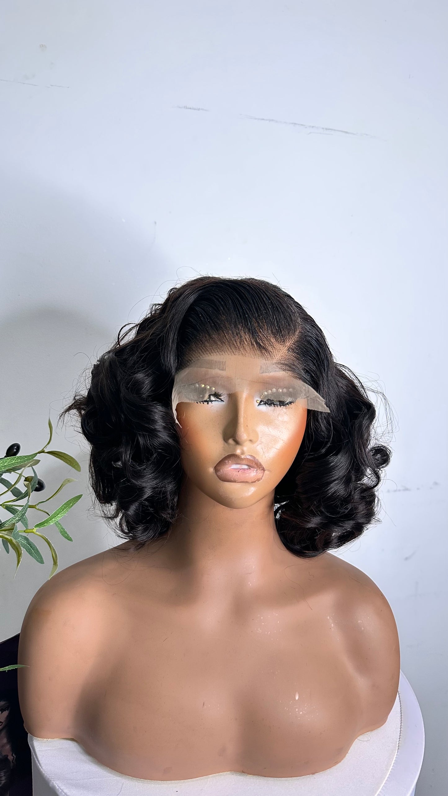 10 inches SDD bouncy unit, natural colour , bundle bouncy. With 5by5 glueless closure.