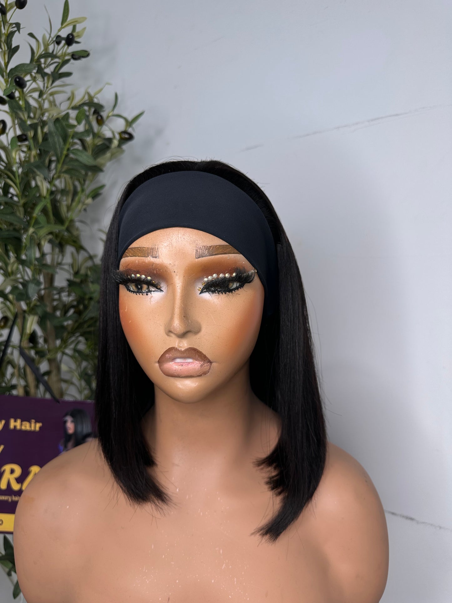 12 inches SDD band wig, perfect for everyday wear, wear and go wig, permanent bounce. Light brown.